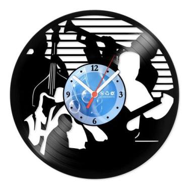 Imagem de Relógio De Parede Disco Vinil Música - Clássicos Jazz - VMU-017 - Mode