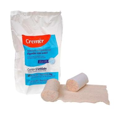 Imagem de Atadura Forração de Algodão 6cm x 1,8M PCT. C/12UN Cremer