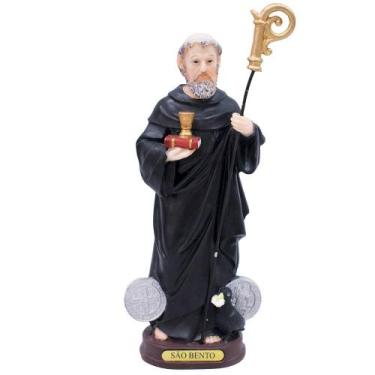 Imagem de São Bento 22cm - Enfeite Resina - Taimes