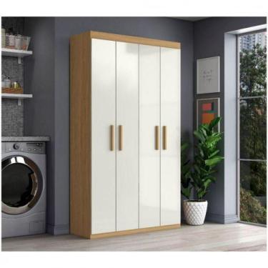 Imagem de Armário Aramóveis Multiuso Com 4Portas Atacama Com Off White - ARAMOVE