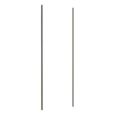 Imagem de Porta De Correr 80cm Inox Sem Kit Ferragem Branco Mat - LUCIANE