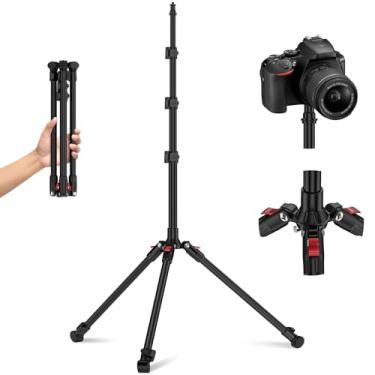 Imagem de Anautin Suporte de luz extensível, suporte de tripé leve de 2 m para viagens, 6 kg, suporte de iluminação de estúdio resistente para iluminação contínua, flash, estroboscópio, webcams, câmera, softbox