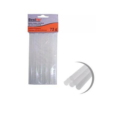 Imagem de Bastão Cola Refil para Pistola de Cola Quente 11MM X 12,8 CM (6 PÇS) -