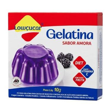 Imagem de Gelatina Amora Zero Açucares Lowçúcar 10g - Lowçucar