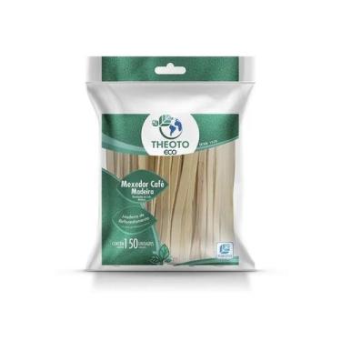 Imagem de Mexedor Café Biodegradável 9cm comprimento Theoto contendo 150 unidade
