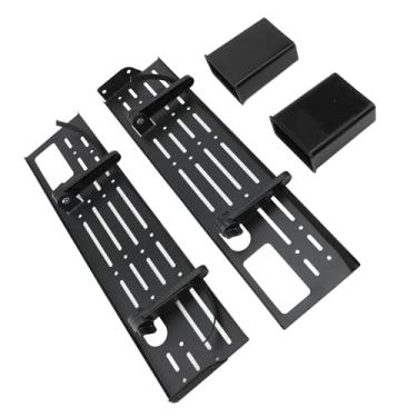 Imagem de Prateleira Superior de TV, Suporte Flutuante de Prateleira de Tela Ajustável Com 2 Caixas de Armazenamento, Prateleira Montada Em TV para Roteadores, Decodificadores de Cabo,