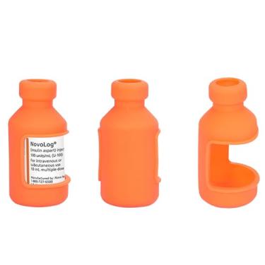 Imagem de AYVANBER Pacote com 3 protetores de frasco de insulina para diabéticos, suporte de frasco de insulina capa protetora de silicone para proteger seu frasco de insulina de quebrar, adequado para a