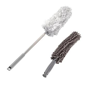 Imagem de Limpador de Parede, Espanadores de Esfregão de Limpeza de Parede para Limpeza Kit de Espanador de Microfibra Lavável 9pcs Espanador de Penas Extensível para Limpeza de Tetos