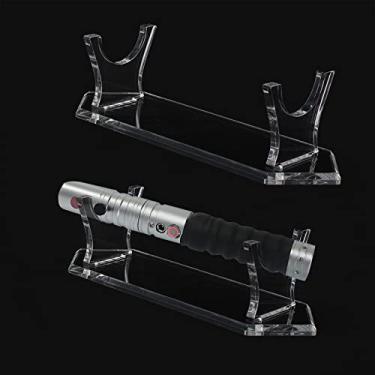 Imagem de WANLIAN Suporte para Sabre de Luz Suporte para Sabre de Luz de Acrílico Suporte para Exibição de Sabre de Luz Suporte para Cabo de Sabre de Luz Suporte para Espada Decorativa (Transparente)