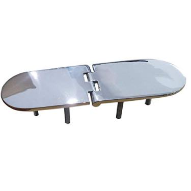 Imagem de NRC&XRC Dobradiça de fundição para barcos Heavy Duty Marine Grade 316 SS 19 cm (C) 7,5 cm (L) 7,5 cm (L) fixador oculto para armários, portas de cabine e escotilhas