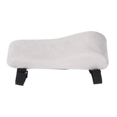 Imagem de Almofada para apoio de braço de cadeira, capas de espuma viscoelástica para cadeira de escritório, capa ergonômica e confortável para apoio de braço, cotovelo e antebraço (Cinza)
