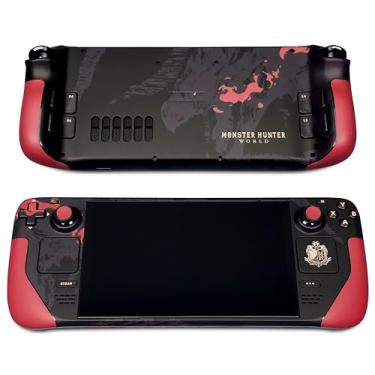 Imagem de Película Steam Deck Skin, Monster Hunter World Edition, película de vinil fosco para Steam Deck (projetada pela POP SKIN), compatível com a versão LCD Steam Deck e a versão OLED.