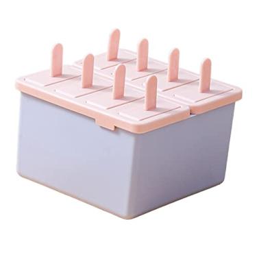Imagem de Sorvete de 8 Grades Com Tampa S Confiável DIY Fácil Descongelamento Barra de Gelo para Cozinha Restaur G Roxo o Molde de Barra de Gelo você Pode Liberar Sua Criatividade e en a F