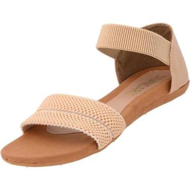 Imagem de Sandália Feminina Rasteira Rasteirinha Ortopédica Com Elástico  - Sand