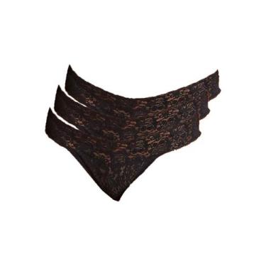 Imagem de Kit com 3 Calcinhas Biquíni Hope L 34730, Preto, M