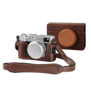 Imagem de SMALLRIG X100VI Leather Case Kit for FUJIFILM X100VI, Including Leather Half Case, Flip Case Cover and Shoulder Strap, Genuine Leather Material, Portable and Protecting - 4558