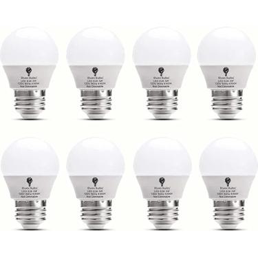 Imagem de Bluex Bulbs Pacote Com 8 Lâmpadas Led Bluex 3W G14 4000K Branco Frio - Equivalente A 25W - Base E26 120V - Pequenas Lâmpadas Noturnas Para Quarto, Ventilador De Teto, Abajur, Cozinha, Luminárias Pen
