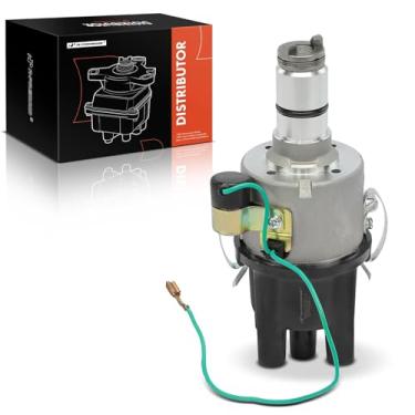 Imagem de A-Premium Distribuidor de ignição com tampa e rotor compatível com Volkswagen Beetle, Campmobile, Fastback, Karmann Ghia, Rabbit, Scirocco, Squareback, Super Beetle, Thing, Transporter e Porsche 356B