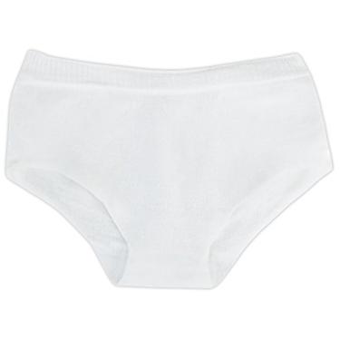 Imagem de Calcinhas SmartKnitKIDS para Meninas Estilo Menino Corte Sem Costura Sensibilidade, Branco, Large