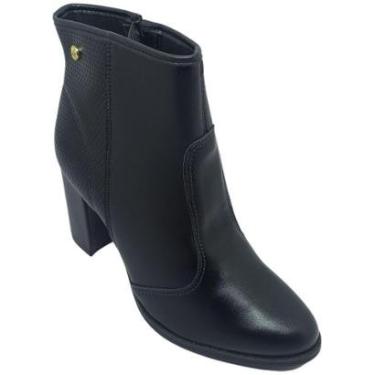 Imagem de Bota Moleca Casual Feminina com Salto Grosso Cor:;Tamanho:39;Gênero:Feminino-Feminino
