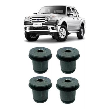 Imagem de KIT COM 4 BUCHAS DA BANDEJA SUSPENSÃO DIANTEIRA RANGER 4X2 4X4 1998 EM DIANTE