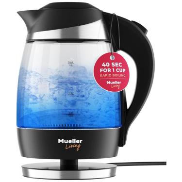 Imagem de Premium Chaleira Elétrica 1.8L 1500W com Desligamento Automático, MUELLER AUSTRIA M99S, Preto