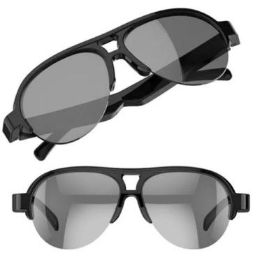 Imagem de Óculos de Sol Smart Inteligente Bluetooth 5.3 Fone de Ouvido Proteção 