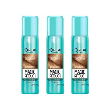 Imagem de Coloraçao Loreal Magic Retouch 75Ml Spray Louro Escuro - 3Un