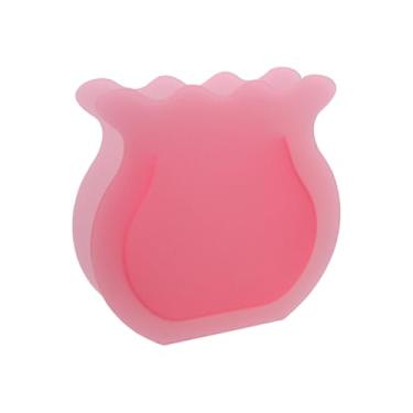 Imagem de LC LICTOP Vaso de acrílico translúcido para decoração de casa, suporte de flores coloridas criativo, centro de mesa, decoração de sala de estar, 19 x 19 cm, vermelho