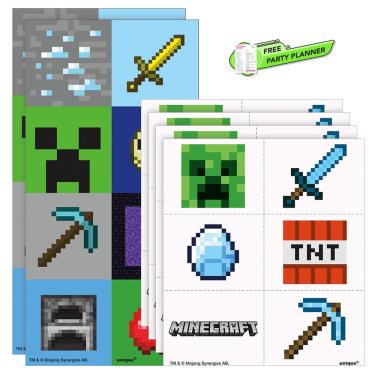 Imagem de Pacote Party Favor: adesivos e tatuagens exclusivos do Minecraft