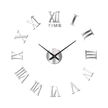 Imagem de Relógio de Parede Moderno 3D DIY - Quartzo, Acrílico e Espelho - Decor