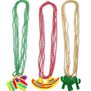 Imagem de Conjunto de colares Jollylife Cinco de Mayo Fiesta Party 21 unidades