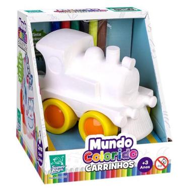 Imagem de Brinquedo Mundo Colorido Trenzinho Para Pintar  - Super Toys