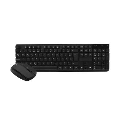 Imagem de Combo Mouse + Teclado Sem Fio OEX Work TM-407 - Preto