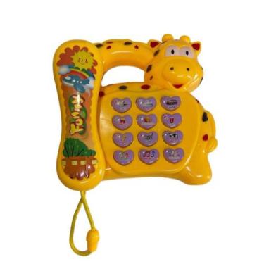 Imagem de Telefone Infantil Girafa com Som e Luzes Interativo - Shuyi