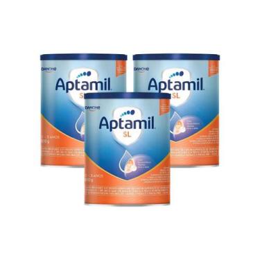 Imagem de Kit com 03 Aptamil Sem Lactose 800g - Nestlé - Danone