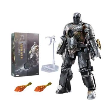 Imagem de Figura de ação ZD Iron Man coletar Homem de Ferro MK85 2.0 LED MK3 MK4