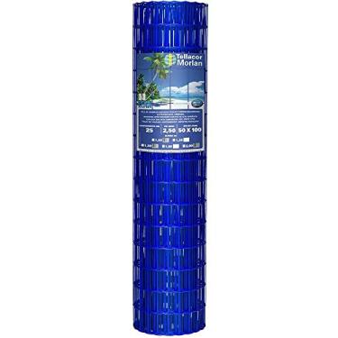 Imagem de Tela (cerca) Revestida Pvc Tellacor Morlan 1,5mx25m - Azul
