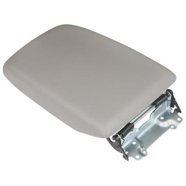 Imagem de Osompar Conjunto de apoio de braço da tampa do console central com suporte cinza compatível com Toyota Highlander 2008-2013 substitui 58905-0E040-B0 tampa da caixa de descanso de braço tampa do
