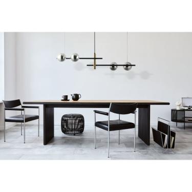 Imagem de Pendente 104x31,5x22cm 4 Lâmpadas G9 100w Bambu Bella Iluminação Preto