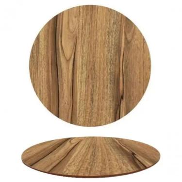 Imagem de Tampo Em Mdf Oval 140x90 Cm - Nogueira Cor Marrom