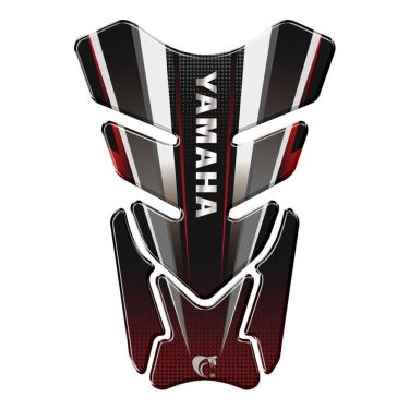Imagem de Adesivo Resinado Protetor De Tanque Moto Qualquer Moto Yamaha Vermelho Vermelho