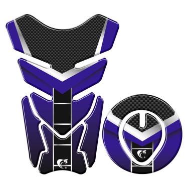 Imagem de Protetor Tanque E Bocal Adesivo Moto Honda Até 2017 Azul Azul