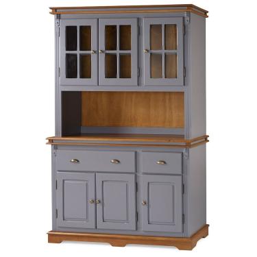 Imagem de Arca Oratório Com 3 Portas, 2 Gavetas E 3 Portas Vidro Manchester - M52003 Garapa - Verniz