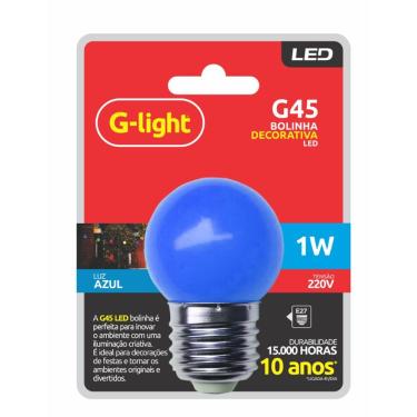 Imagem de Lâmpada G45 Led 1w 220v E27 Azul