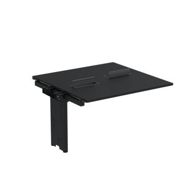 Imagem de Complemento De Mesa Plataforma Para Coworking Para 2 Pessoas 120x120 Preto