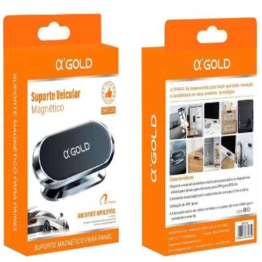 Imagem de Suporte De Celular Magnético Para Painel De Carro Spc-30 A\'gold