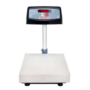 Imagem de Balança Plataforma Dupla Escala 30-60kg Com Coluna Plt 30-60 Mini Slim Bivolt Triunfo