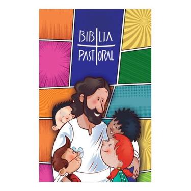Imagem de Biblia Pastoral Folha Padrão Capa Catequese Jesus e as Crianças Livro 