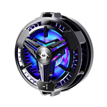 Imagem de YOVDA Almofada De Resfriamento Para Celular, Cooler Magnético Celular Com Chip Semicondutor, Ventilador Mesa Usb Universal Jogos Android/Tablet/Ipad (X1 Preto)